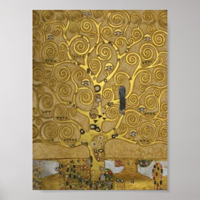 Gustav Klimt Tree Of Life  Poster  (Front)