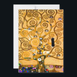 Gustav Klimt Tree of Life Save The Date<br><div class="desc">Card featuring Gustav Klimt’s mural The Tree of Life,  The Stoclet Frieze (1905-1911). It consists of three mosaics: The Expectation,  Knight,  and The Embrace. A beautiful woman,  a golden tree,  and two lovers in an embrace are depicted. A wonderful gift for fans of Art Nouveau and Austrian art.</div>