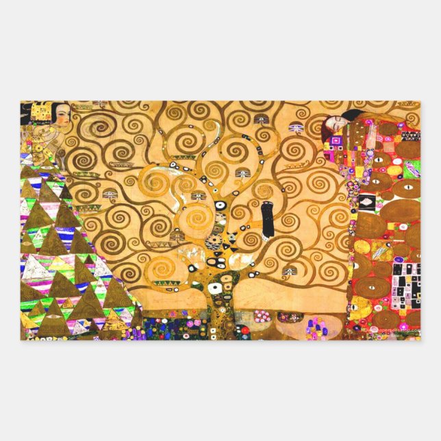 Gustav Klimt Tree of Life Sticker (Front)