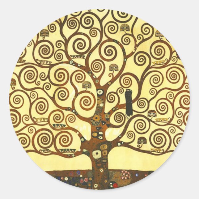 Gustav Klimt Tree of Life Stickers (Front)