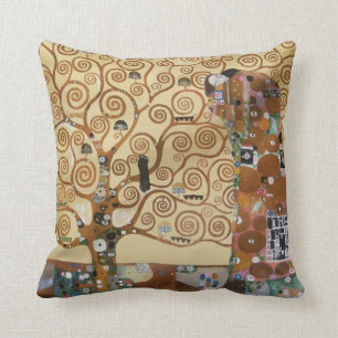 Gustav Klimt Tree Of Life Throw Pillow