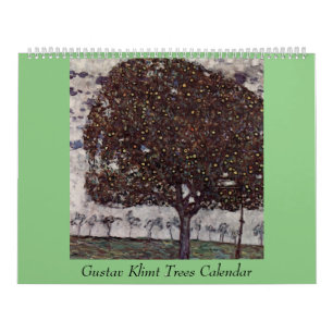 Gustav Klimt Trees Artwork Calendar