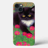 Gustav Klimt Tuxedo Cat