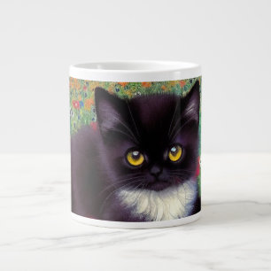 Gustav Klimt Tuxedo Cat Large Coffee Mug