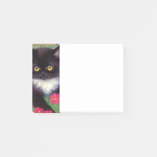 Gustav Klimt Tuxedo Cat Post-it Notes