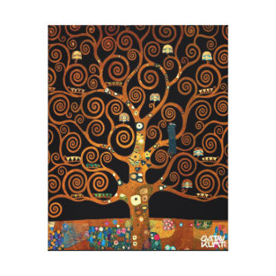 Gustav Klimt - Under the Tree of Life Canvas Print