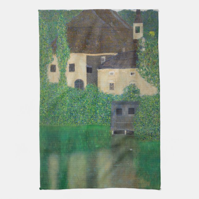 Gustav Klimt - Water Castle Kitchen Towel (Vertical)