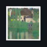 Gustav Klimt - Water Castle Napkin<br><div class="desc">Water Castle - Gustav Klimt,  Oil on Canvas,  1908</div>