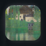 Gustav Klimt - Water Castle Paper Plate<br><div class="desc">Water Castle - Gustav Klimt,  Oil on Canvas,  1908</div>