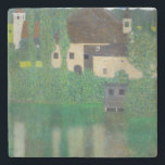 Gustav Klimt - Water Castle Stone Coaster<br><div class="desc">Water Castle - Gustav Klimt,  Oil on Canvas,  1908</div>