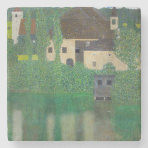 Gustav Klimt - Water Castle Stone Coaster