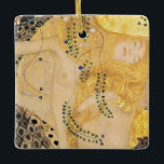 Gustav Klimt - Water Serpents I Ceramic Ornament<br><div class="desc">Water Serpents I / The Hydra - Gustav Klimt,  Tempera and watercolor on parchment,  1904-1907</div>