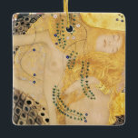 Gustav Klimt - Water Serpents I Ceramic Ornament<br><div class="desc">Water Serpents I / The Hydra - Gustav Klimt,  Tempera and watercolor on parchment,  1904-1907</div>