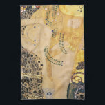 Gustav Klimt - Water Serpents I Kitchen Towel<br><div class="desc">Water Serpents I / The Hydra - Gustav Klimt,  Tempera and watercolor on parchment,  1904-1907</div>