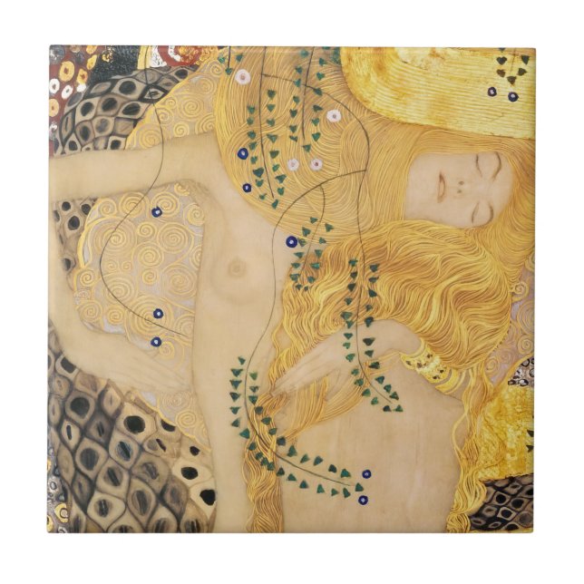 Gustav Klimt - Water Serpents I Tile (Front)
