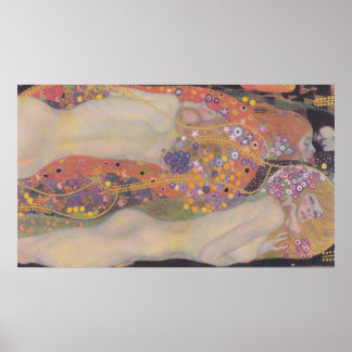 Gustav Klimt - Water Snakes II Poster