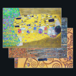Gustav Klimt Wrapping Paper Sheet<br><div class="desc">Gustav Klimt (July 14, 1862 – February 6, 1918) was an Austrian symbolist painter and one of the most prominent members of the Vienna Secession movement. Klimt is noted for his paintings, murals, sketches, and other objets d'art. In addition to his figurative works, which include allegories and portraits, he painted...</div>