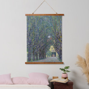 Gustav Klimt's Allee at Schloss Kammer painting. Hanging Tapestry