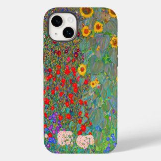 Gustav Klimt's Farm Garden with Sunflowers iPhone 14 Plus Case