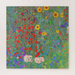 Gustav Klimt's Farm Garden with Sunflowers    Jigsaw Puzzle<br><div class="desc">Gustav Klimt's Farm Garden with Sunflowers  jigsaw puzzle.</div>