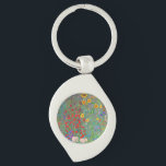Gustav Klimt's Farm Garden with Sunflowers  Keychain<br><div class="desc">Gustav Klimt's Farm Garden with Sunflowers  keychain.</div>