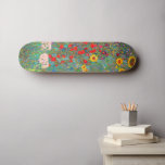 Gustav Klimt's Farm Garden with Sunflowers   Skateboard<br><div class="desc">Gustav Klimt's Farm Garden with Sunflowers skateboard.</div>