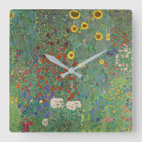 Gustav Klimt's Farm Garden with Sunflowers