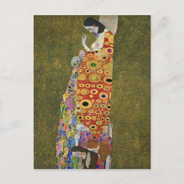 Gustav Klimt's Hope II (1907-1908) Holiday Postcard (Front)