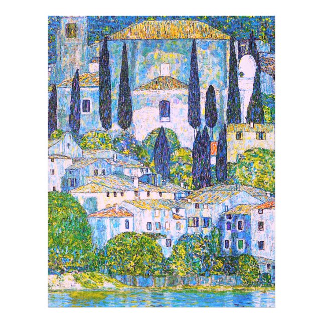 Gustav Klimt's Kirche in Cassone painting  Photo Print (Front)