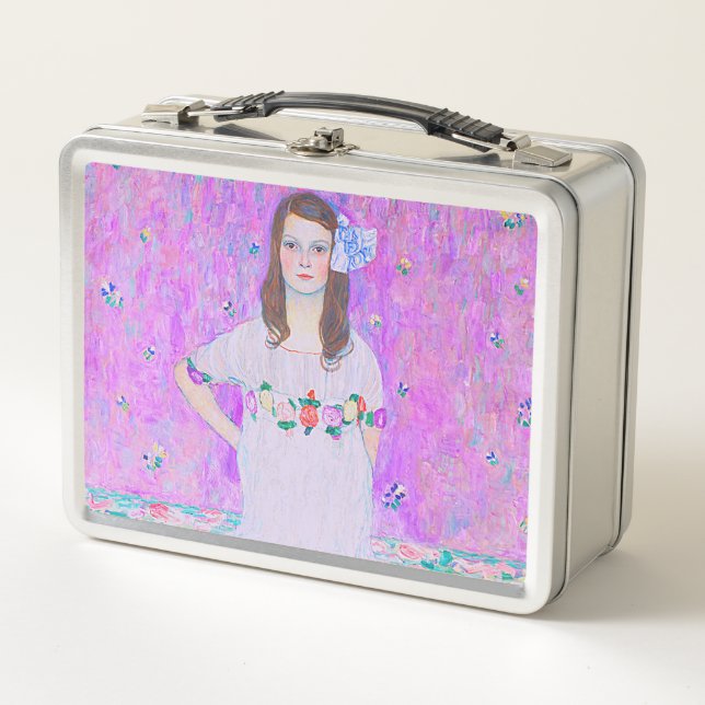 Gustav Klimt's Mäda Primavesi paintng   Metal Lunch Box (Front)