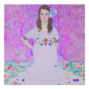 Gustav Klimt's Mäda Primavesi paintng Poster