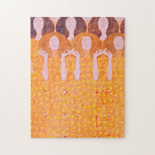Gustav Klimt's painting Jigsaw Puzzle