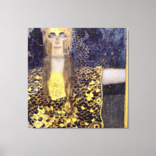 Gustav Klimt's Pallas Athena famous painting    Canvas Print