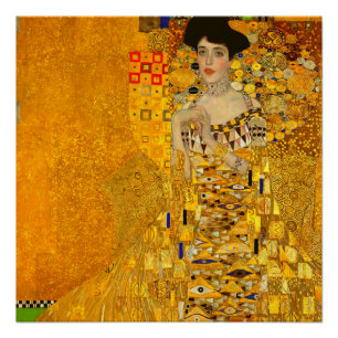 Gustav Klimt's Portrait of Adele Bloch-Bauer I Poster