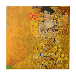 Gustav Klimt's Portrait of Adele Bloch-Bauer I  Tile