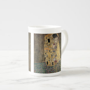 Gustav Klimt's The Kiss (circa 1908) Bone China Mug