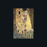 Gustav Klimt's The Kiss (circa 1908) Canvas Print<br><div class="desc">A classic artwork that has passed into the public domain and makes wonderful gifts and other products. One of Gustav Klimt's most famous works, The Kiss features prominent use of gold leaf, and was inspired by the ornate style of ancient mosaics. Klimt (1862-1918) was one of the primary members of...</div>