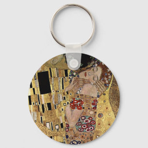 Gustav Klimt's The Kiss Detail (circa 1908) Keychain