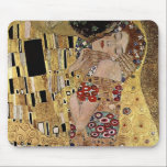 Gustav Klimt's The Kiss Detail (circa 1908) Mouse Pad<br><div class="desc">A classic artwork that has passed into the public domain and makes wonderful gifts and other products. One of Gustav Klimt's most famous works, The Kiss features prominent use of gold leaf, and was inspired by the ornate style of ancient mosaics. Klimt (1862-1918) was one of the primary members of...</div>
