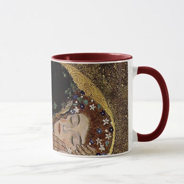 Gustav Klimt's The Kiss Detail (circa 1908) Mug (Right)