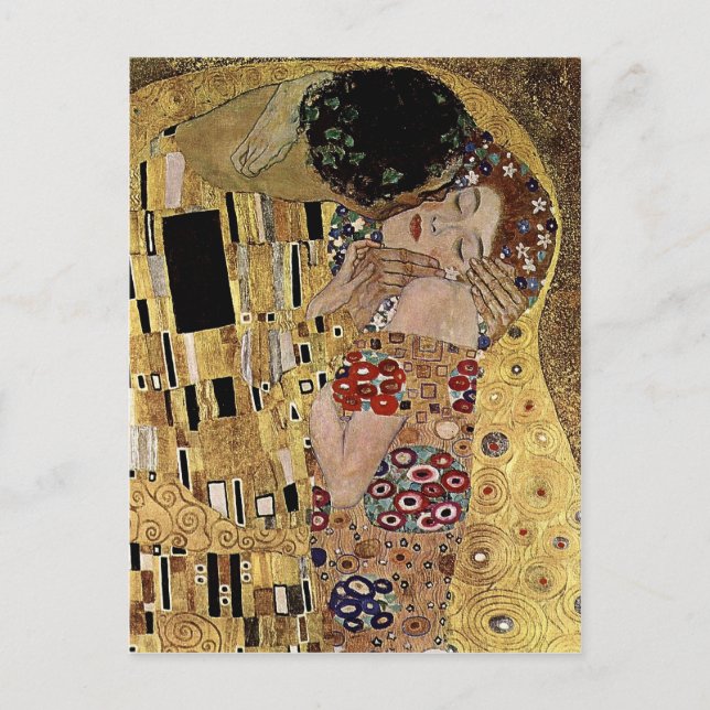 Gustav Klimt's The Kiss Detail (circa 1908) Postcard (Front)