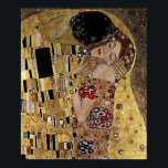 Gustav Klimt's The Kiss Detail (circa 1908) Poster<br><div class="desc">A classic artwork that has passed into the public domain and makes wonderful gifts and other products. One of Gustav Klimt's most famous works, The Kiss features prominent use of gold leaf, and was inspired by the ornate style of ancient mosaics. Klimt (1862-1918) was one of the primary members of...</div>
