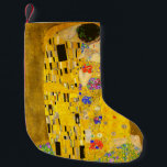 Gustav Klimt's The Kiss famous painting Small Christmas Stocking<br><div class="desc">Gustav Klimt's The Kiss famous painting Small Christmas Stocking .
Famous Gustav Klimt painting.</div>