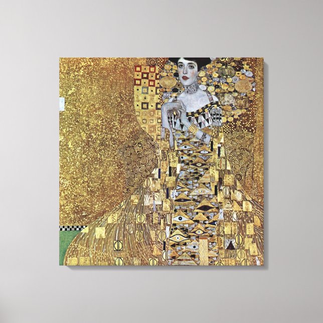 Gustav Klimt's The Lady in Gold, Adele Bloch-Bauer Canvas Print (Front)