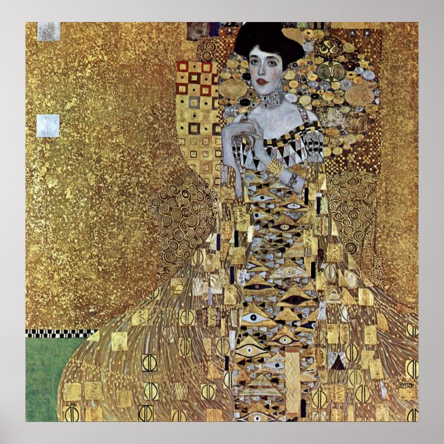 Gustav Klimt's The Lady in Gold, Adele Bloch-Bauer Poster (Front)