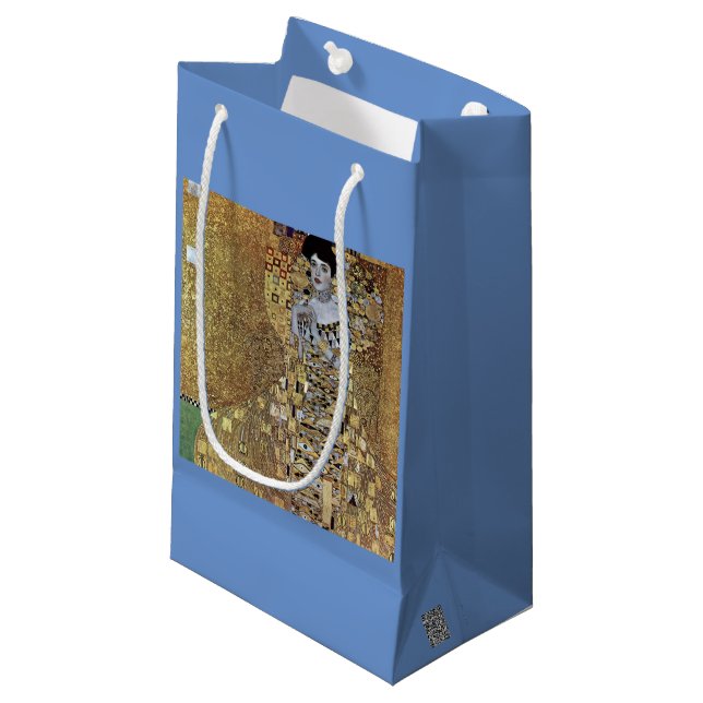 Gustav Klimt's The Lady in Gold, Adele Bloch-Bauer Small Gift Bag (Front Angled)