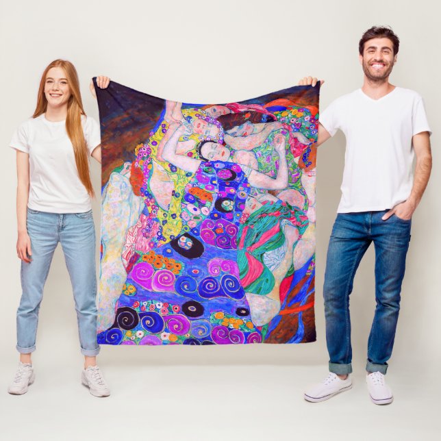 Gustav Klimt's The Virgin (1913) famous painting. Fleece Blanket (In Situ)