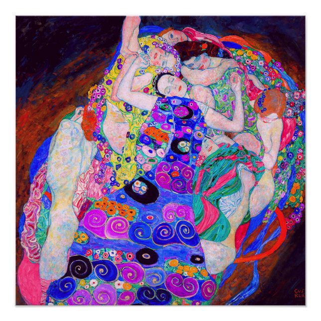 Gustav Klimt's The Virgin (1913) famous painting.  Poster (Front)