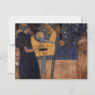 Gustav Kllimt Harp Music Invitations