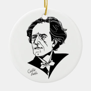 Gustav Mahler Ceramic Ornament